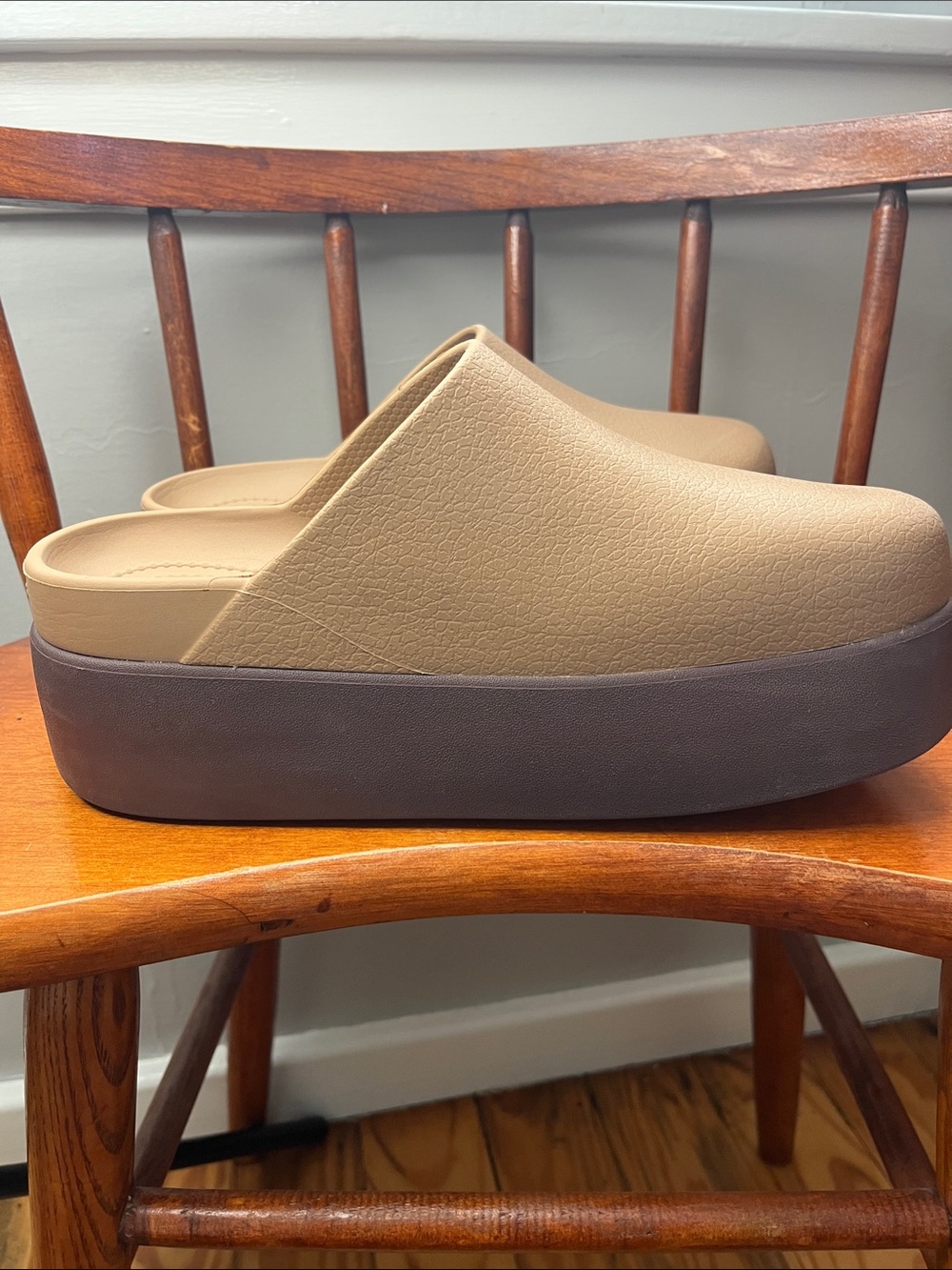 Crocs Dylan Platform Clog Sepia Brown Women’s Size 9 Chunky Slip On Sandals EUC - Picture 10 of 11